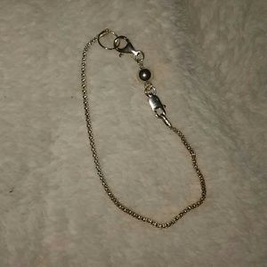Real Silver Bracelet with Ball Detail